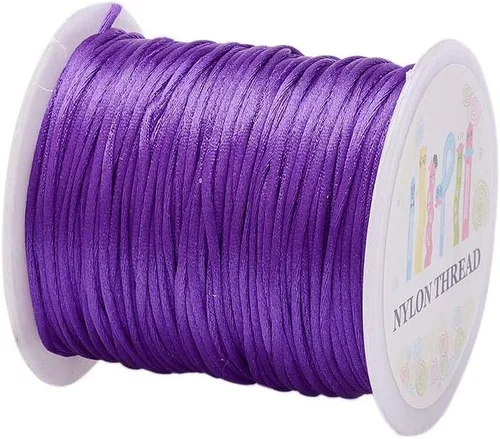 Miniatura 12 de Elecrelive - Cuerda de nailon de 200 yardas para pulseras, 200 yardas, cuerda de nailon para pulseras, 20 colores para collar, pulsera, joyería