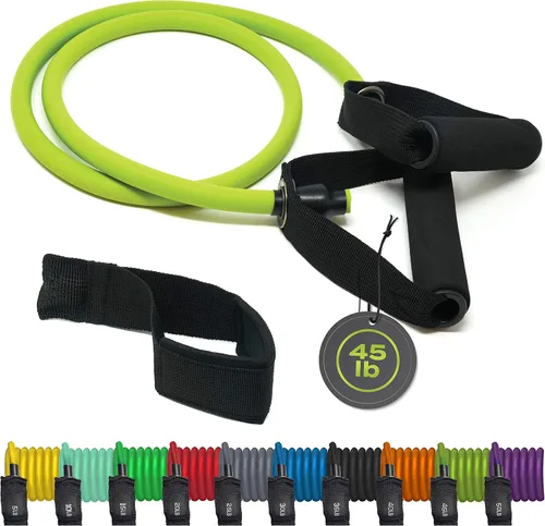 Miniatura 6 de Juego de bandas de resistencia para hombres, mujeres, ejercicio y entrenamiento. Bandas de fitness para trabajo de piernas y bíceps. Bandas