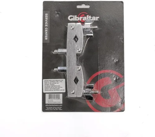 Miniatura 2 de Gibraltar Abrazadera múltiple de 2 vías para soportes de tambor y platillo, 1 paquete, abrazadera versátil de liberación rápida con diseño