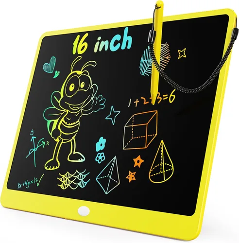 Miniatura 23 de KOKODI Tableta de escritura LCD, regalos para niños y niñas de 3 años, tablero de dibujo de 10 pulgadas, tablero de garabato colorido, tableta