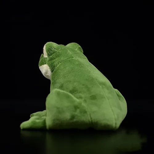 Miniatura 5 de Juguete de peluche de rana de simulación – 6.3 pulgadas de rana verde realista, juguetes de peluche reptiles, muñecas de felpa súper suaves