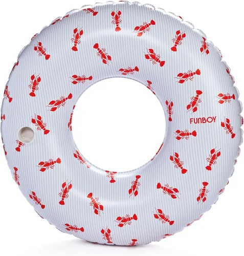 Miniatura 7 de FUNBOY Flotador inflable gigante de tubo de conchas marinas, balsa de lujo para fiestas de verano en la piscina y entretenimiento Seashells