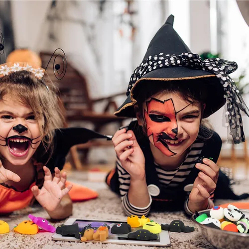 Miniatura 6 de SULOLI - 36 piezas de juguetes de mochi de Halloween para apretar, juguetes para aliviar el estrés y la ansiedad, rellenos para bolsas de regalo