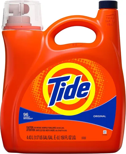 Miniatura 43 de Tide Detergente líquido para ropa, original, 100 cargas, 146 onzas líquidas, compatible con alta eficiencia