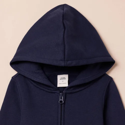 Miniatura 4 de Tienda Essentials Sudadera con capucha y cremallera de forro polar para niñas y niños pequeños