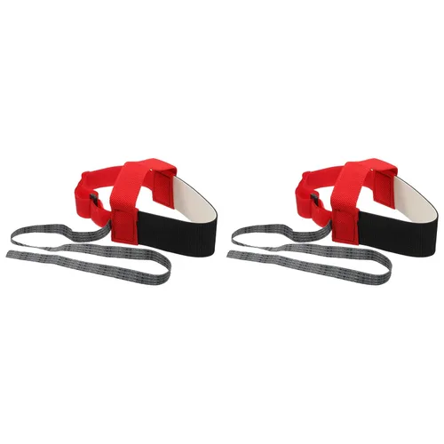MECCANIXITY 2 correas de talón de pie antiestáticas ESD Correa de muñeca antiestática ajustable para poner a tierra quitar estática, color rojo