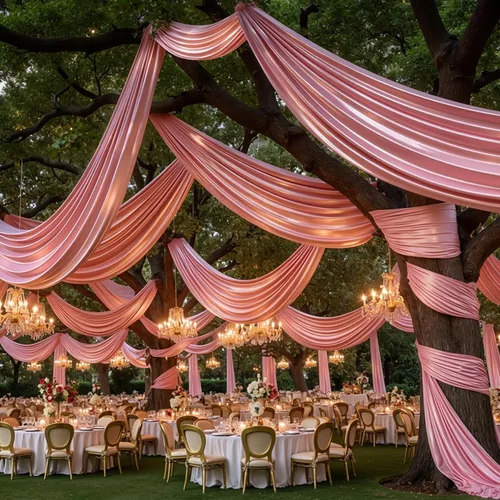 Miniatura 21 de Cortina de techo beige de 10 x 40 pies para fiestas de boda – 2 paneles sin arrugas de 40 pies de largo cortinas drapeadas para bodas, cumpleaños