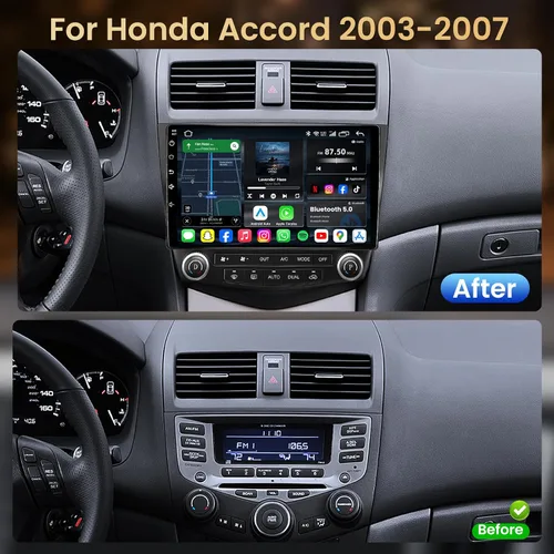 Miniatura 2 de [4Core+64G] Car Radio Stereo for Honda Accord 7th 2003 2004 2005 2006 2007: 10.1'' 1280 * 800 HD Touch Screen Head Unit Replacement with