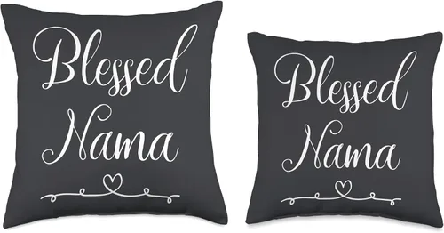 Miniatura 3 de Nama Gifts Blessed Nama - Almohada de 16 x 16 pulgadas, multicolor