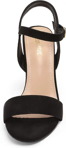 Miniatura 4 de DREAM PAIRS sandalias de vestir con correa en el tobillo y tacón grueso para mujer