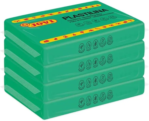 Jovi Arcilla para modelar, 3 libras en total, 4 barras que no se secan, 0.77 libras cada una, artes y manualidades (verde claro)