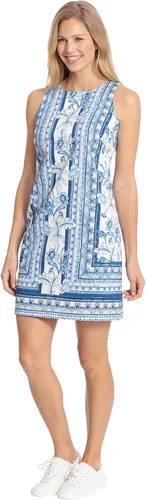 Miniatura 2 de London Times Vestido de satén de algodón para mujer Preppy Bright Happy Vacation Shift