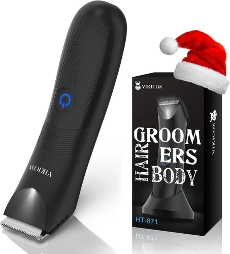Miniatura 10 de VIKICON Recortadora de bikini para mujeres: Afeitadora eléctrica indolora para púbico/piernas con luz, cuchilla hipoalergénica de cerámica, Azul