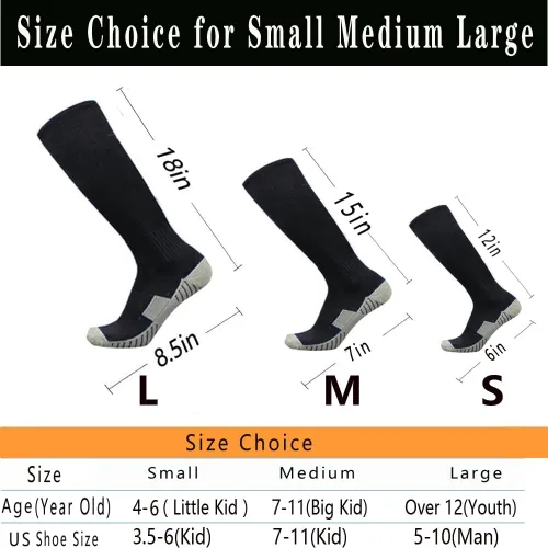 Miniatura 4 de Calcetines de fútbol de 312 pares de calcetines de fútbol transpirables hasta la rodilla para hombres, jóvenes y niños