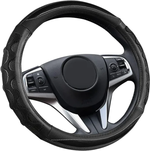 Miniatura 8 de Funda para volante GIANT PANDA para Acura RDX y MDX, funda para volante de automóvil para Acura TLX y TL - Negro