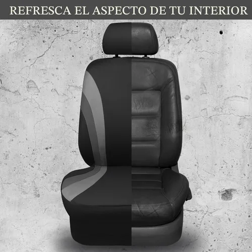 Miniatura 6 de Car Pass - Fundas de asiento delanteros deportivas Line Rider, fundas para asientos de auto grises solo para dos asientos delanteros, compatibles