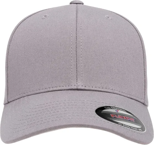 Miniatura 2 de Flexfit Gorra ajustada de sarga de algodón para hombre, plateado