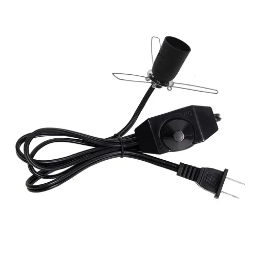 Cable de repuesto para lámpara de sal con interruptor de atenuación, cable de repuesto original de 5 pies con clip de metal para lámpara Salt Rock