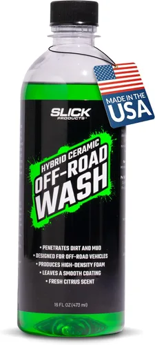 Miniatura 10 de Slick Products Total Off-Road Wash Super Concentrate – Jabón espumoso espeso para lavado de vehículos todo terreno con fórmula híbrido-cerámica