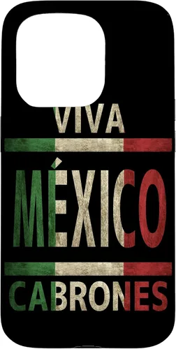 Miniatura 14 de Carcasa para iPhone 12 Pro Max Viva México Cabrones con bandera mexicana