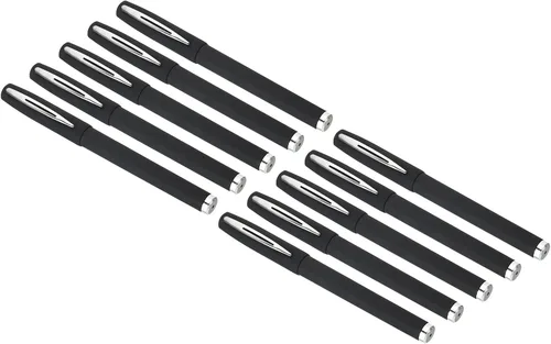 PATIKIL Bolígrafos de gel de tinta negra, paquete de 20 bolígrafos de punta fina de 0.020 in, suministros de oficina de escritura suave con tapa,