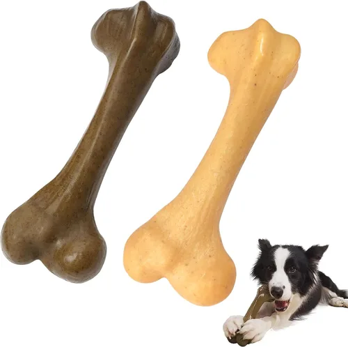 Miniatura 7 de Juguetes agresivos para masticar para perros, huesos de nailon, indestructibles, duraderos, juguetes de dentición para perros medianos y grandes