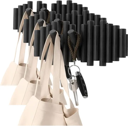 Miniatura 13 de Umbra Picket - Gancho en riel para entradas, 15 pulgadas de ancho x 6.5 pulgadas de alto x 1.75 pulgadas de profundidad, negro