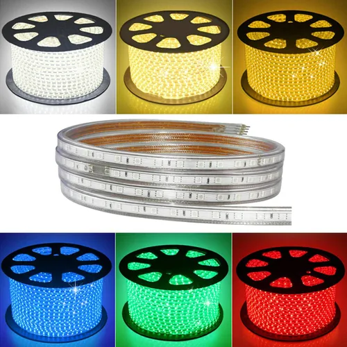 Miniatura 4 de Tira de luces LED, resistente al agua, SMD 5050, cuerda LED para iluminación al aire libre, 60 LEDs/m, tira de luces LED cortables, iluminación Rojo