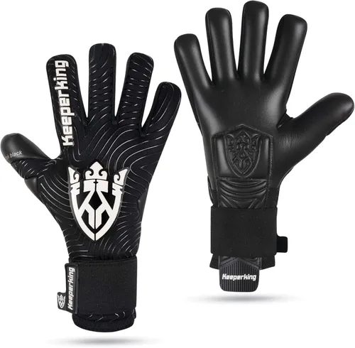 Miniatura 9 de Keeperking Guantes profesionales de portero de fútbol para niños, chicos, jóvenes, adultos, hombres, guantes de portero de fútbol con agarre fuerte
