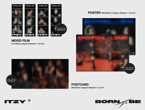 Miniatura 3 de ITZY Born To Be 1 Limited Ver + 3 Standard Ver Set (Enviar por DHL)