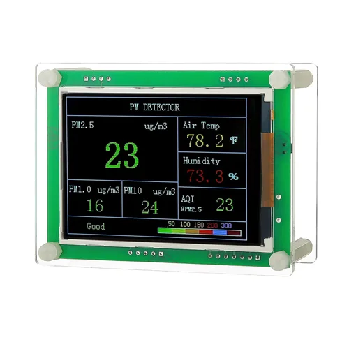 Monitor de calidad del aire pm2.5 pm10 pm1.0 detector de calidad del aire interior kit de prueba para automóviles, hogar, oficina, hotel, etc.