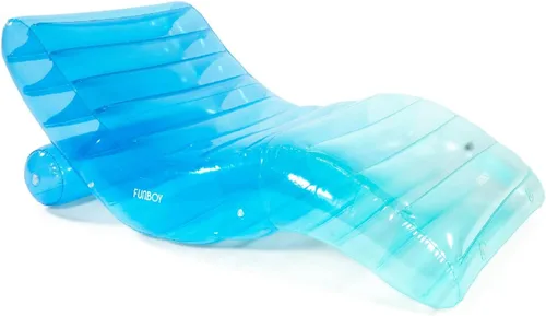 Miniatura 9 de FUNBOY Flotador de Piscina Tumbona Chaise Gigante Súper Transparente, Tamaño para 1-2 Personas