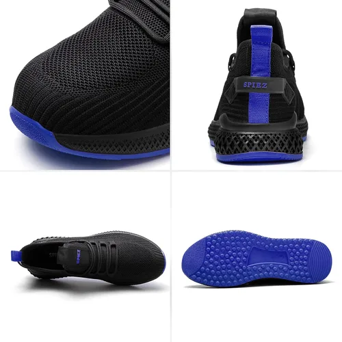 Miniatura 6 de SPIEZ Zapatos de seguridad unisex con puntera compuesta, a prueba de pinchazos, transpirables, zapatos de trabajo para hombres y mujeres, tenis