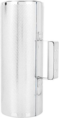 Miniatura 7 de Guiro profesional de acero inoxidable con herramienta de entrenamiento musical raspador para bandas, concierto, rendimiento escénico - plata