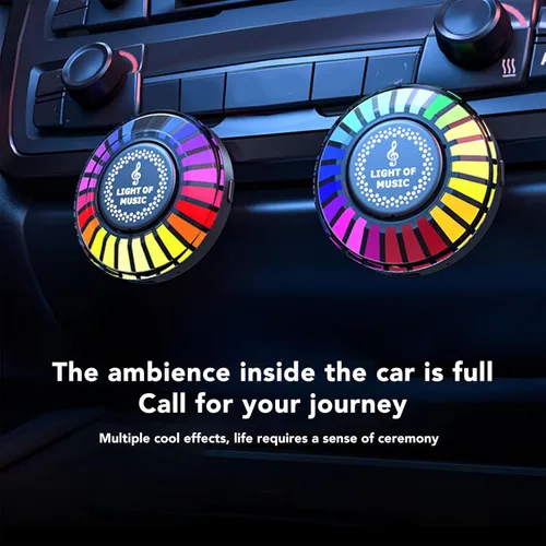 Miniatura 2 de Luz de ritmo de control de sonido magnético RGB colorido, luz de control de sonido recargable RGB con aplicación móvil, control de sonido ritmo