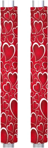 Miniatura 9 de Pardick Juego de 2 cubiertas para manija de puerta de refrigerador, diseño de hoja de limón amarillo lavable, protector decorativo para manija