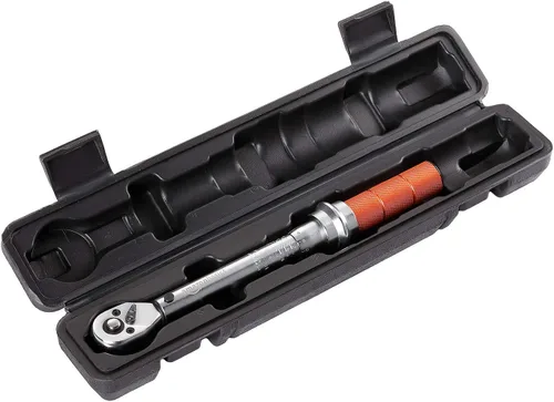 Miniatura 2 de Amazon Basics Llave dinamométrica de clic de transmisión de 1/4 de pulgada - 20-150 libras-pulgada, 2.5-15 Nm