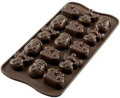 Miniatura 3 de Silikomart Molde de silicona para chocolate fácil, surtido, galleta
