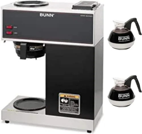 Bunn pour-o-matic - Café Pour-Over, acero inoxidable, color negro, Negro