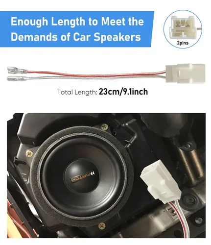 Miniatura 5 de Reemplazo del conector del arnés de cableado del altavoz de la puerta delantera y trasera del automóvil para Jeep Wrangler JK 2002-2020, Chrysler