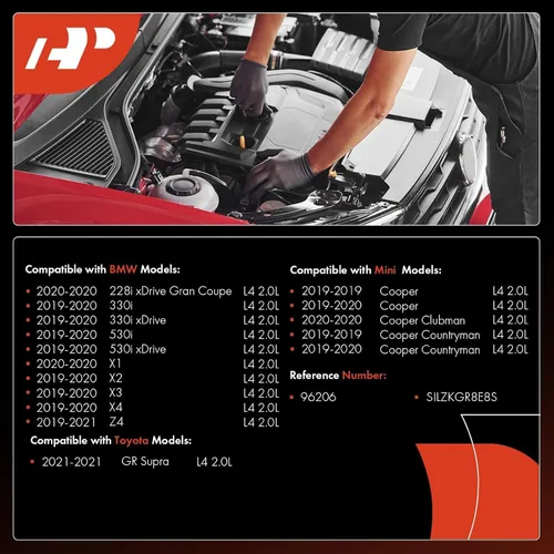 Miniatura 2 de A-Premium Bujías de Iridio Platino Compatibles con BMW 330i, 330i xDrive, 530i, 530i xDrive, X3, X1, 228i xDrive Gran Coupe, X4, X2, Z4 & Mini
