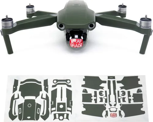Miniatura 8 de Wrapgrade Unidad Principal Skin Compatible con DJI Mavic Air 2 (Titanio)