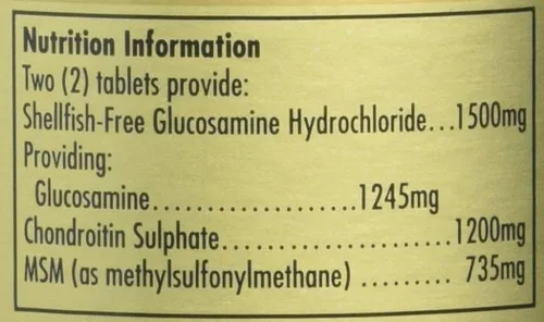 Miniatura 5 de Solgar Glucosamina condroitina MSM de triple fuerza, 60 comprimidos, promueve articulaciones saludables, apoya el movimiento cómodo, sin mariscos
