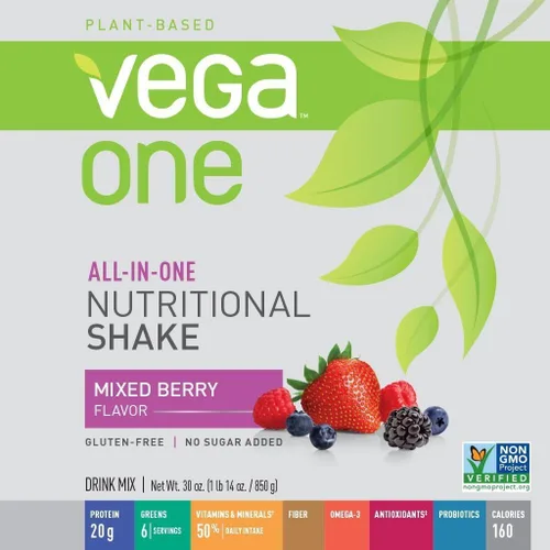 Miniatura 2 de Vega - Proteína vegetal en polvo de reemplazo alimenticio, orgánica, VEG00521, Original, Original, 1
