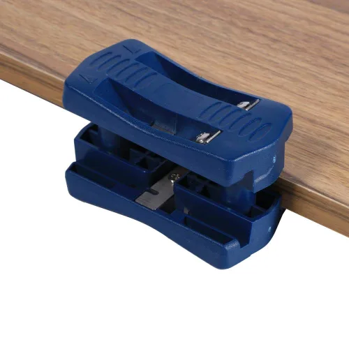 Miniatura 6 de Fdit Juego de recortadoras de bordes manuales, 2 piezas, herramienta de carpintería, material de PVC, hoja de acero blanco, para paneles de muebles