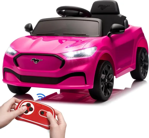 Miniatura 9 de Bobike - Auto eléctrico para niños, coche eléctrico de 12V para niños pequeños con control remoto, juguetes para pasear para niños con luces LED