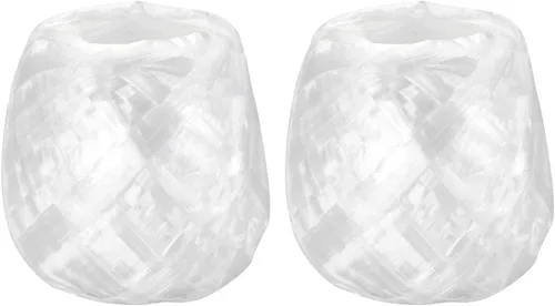 Miniatura 8 de MECCANIXITY Cuerda de plástico de nailon de poliéster para el hogar para embalar manualidades de jardinería, 656.2 ft de longitud total, color Blanco