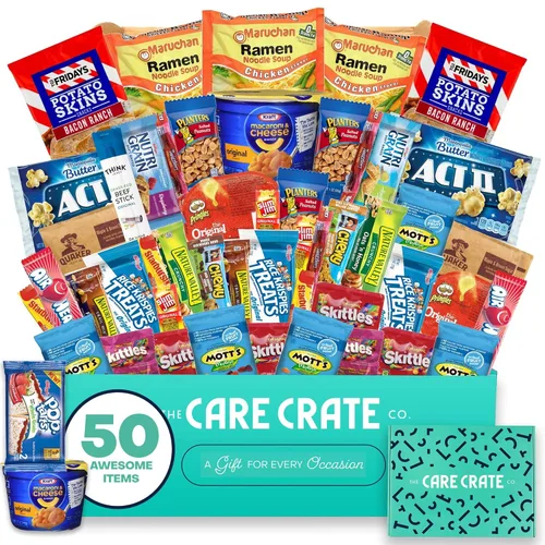 Miniatura 9 de Paquete de cuidado de caja de aperitivos pequeña (paquete variado de 31 piezas), papas fritas, dulces, cacahuetes, palomitas de maíz, galletas