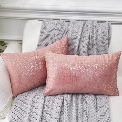 Miniatura 15 de EUCIOR Fundas de almohada plateadas, fundas de cojín blancas de terciopelo, fundas de almohada decorativas cuadradas de 22 x 22 pulgadas para Plata