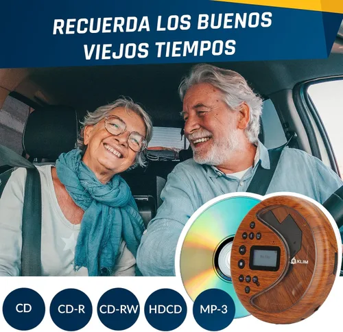 Miniatura 7 de KLIM Discover Wood + Reproductor de CD portátil Walkman con batería de larga duración + Nuevo + con auriculares + Radio FM + Reproductor de CD MP3